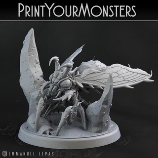 wasp minion 3 printyourmonsters Tabletop Characters & Creatures Fantasy Universe Store print game rpg monsters tabletop patreon dnd hive emmanuel 4k tribe lepas 8k 16k 3d print model - Mito3D