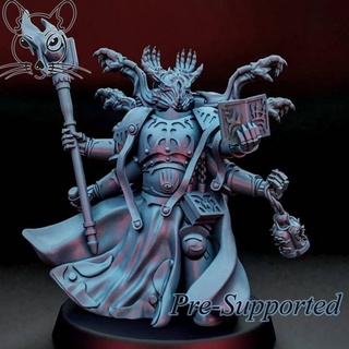 four-armed sorcerer ratman forge Tabletop Characters & Creatures Sci-Fi Universe Store space warhammer chaos marin sons thousands tzeentch 3d print model - Mito3D