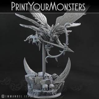 fly warrior wasp 1 printyourmonsters Tabletop Characters & Creatures Fantasy Universe Store print game warhammer monsters patreon dnd emmanuel pathfinder 4k tribe lepas tableto 8k 16k 3d print model - Mito3D