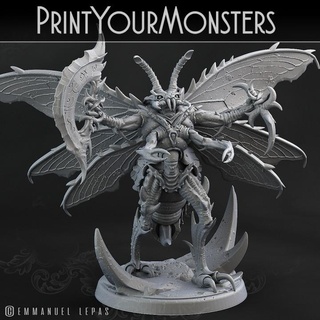 warrior wasp 2 printyourmonsters Tabletop Characters & Creatures Fantasy Universe Store print fly warhammer monsters patreon dnd hive emmanuel pathfinder 4k tribe lepas supported 8k 16k 3d print model - Mito3D