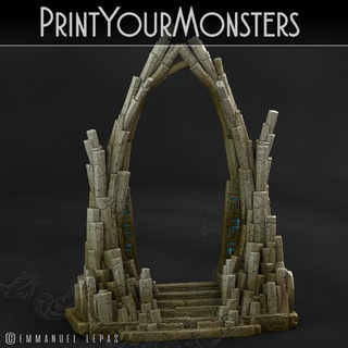 basalt portal printyourmonsters print game golem monsters emmanuel 4k lepas 8k 16k 3d print model - Mito3D