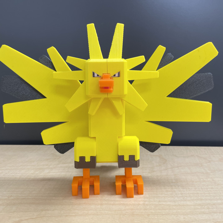 pokemon arayış mafsallı zapdos oyuncak Chris arjantin hayran Sanat aksiyon rakamlar nintendo poz verilebilir taşınabilir 3D print model - Mito3D