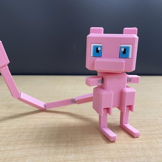 pokemon quest articulated mew toy chris argenio Fan Art Action Figures nintendo poseable 3d print model - Mito3D