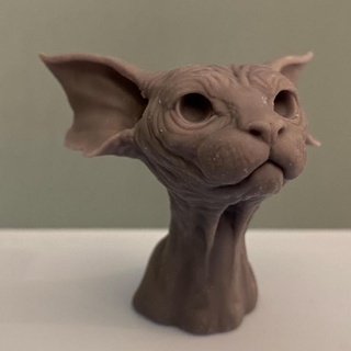 goblin gato wang casa jardim utensílios domésticos enfeites animal fracasso criatura fofa fantasia estatueta estátua brinquedo personagem miniatura maquete 3d print model - Mito3D
