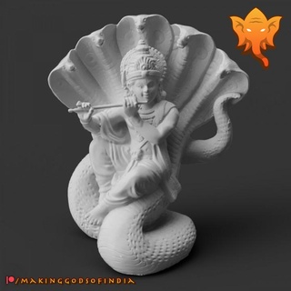 Krishna apprivoise serpent fabrication dieux Inde Accueil maison jardin articles ménagers ornements Dieu hindou Krsna 3d print model - Mito3D