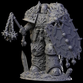 vlad chepesh albinoraven miniatures Tabletop Characters & Creatures Fantasy Universe Store demon armour fantasy gothic sculpture warhammer lord scifi angry powerarmour wh40k exosuit 3d print model - Mito3D