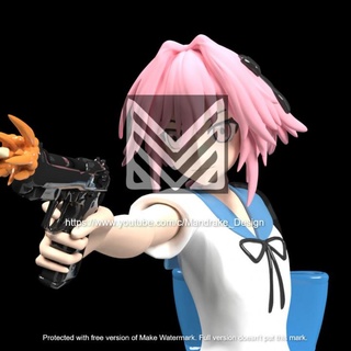 astolfo destino apocrifi mandragora fan arte azione figure anime sacchetto femmina figura pistola arma sciabola maschio gonna 3d print model - Mito3D