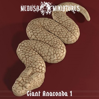 cult cobra - giant anaconda snake 1 medusa miniatures Tabletop Characters & Creatures Fantasy Universe dragon dragons dungeons goblin troll cthulhu dnd swamp 3d print model - Mito3D