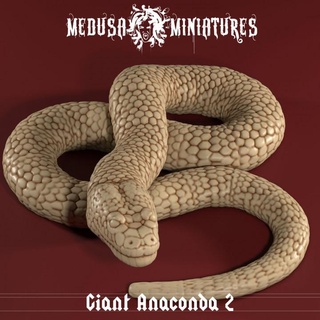 cult cobra - giant snake anaconda 2 medusa miniatures Tabletop Characters & Creatures Fantasy Universe dragons dungeons game rpg table top tabletop dnd 3d print model - Mito3D