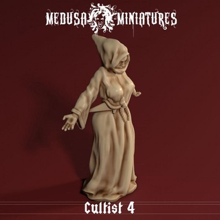 cult cobra - cultist 4 medusa miniatures Tabletop Characters & Creatures Fantasy Universe dragons dungeons old rpg school table top snake tabletop cthulhu dnd pathfinder grenadier ral tsr 3d print model - Mito3D