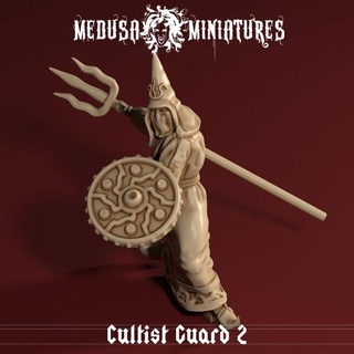 culto cobra culist guardia 2 medusa miniature tavolo personaggi creature fantasia universo draghi dungeon superiore serpente cthulhu d dnd esploratore anaconda 3d print model - Mito3D