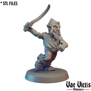 redcap 03 pre-supported vae victis miniatures Tabletop Characters & Creatures Fantasy Universe Store fantasy fighter rpg soldier warrior gnome tabletop dnd thief supported 3d print model - Mito3D