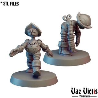 tin soldiers pre-supported vae victis miniatures Tabletop Characters & Creatures Fantasy Universe Store clock fantasy rpg soldier toy tabletop dnd invention supported 3d print model - Mito3D