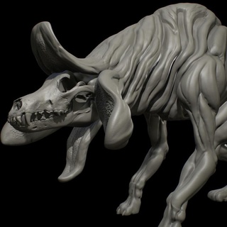 av köpeği Tindalos 75mm Jeremy demirci masaüstü karakterler yaratıklar fantezi Evren yaratık köpek korku canavar kozmikorror Lovecraft terör 3d print model - Mito3D