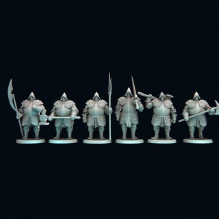 old cauldron knights x8 saint decent Tabletop Characters & Creatures Fantasy Universe 3d print model - Mito3D