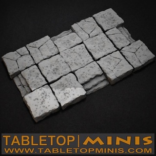 pedra plataforma 3x5 tabletopminis tampo mesa 3D imprimível terreno loja fantasia Rocha chão masmorra 3d print model - Mito3D