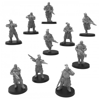 house excess riflemen - presupported thatevilone  Tabletop Tabletop Characters & Creatures Sci-Fi Universe Tabletop Tabletop Characters & Creatures children guard household rifle laser infantry chaos 28mm pleasure flamer lmg emperors cultists militia renegades  3d print model - Mito3D