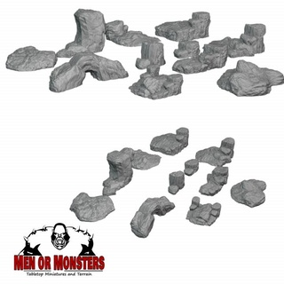 yayla dağılmak kayalar Dale koltuk mağaza masaüstü 3D yazdırılabilir arazi fantezi ejderhalar Zindanlar yol bulucu 3d print model - Mito3D