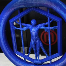 spinning hombre vitruvio juegos juguetes art mecánica tienda moviendo supportfree nosupport scantheworld thevitruvianman 3d print model - Mito3D