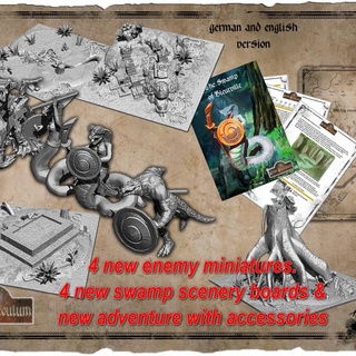 grim saeculum - adventure swamp bleurville stl + pdf files dirk lorenz Tabletop accessories Characters & Creatures Fantasy Universe PDF printable game miniatures figures 3d print model - Mito3D