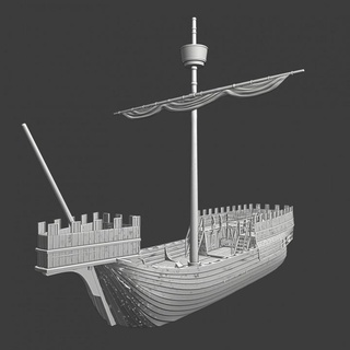large medieval warship swedish kogge northern crusades miniatures Tabletop Characters & Creatures Historical Universe Vehicles Machines Store ancient boat navy ship wargaming german warfare modelling attack 28mm scenery naval crusader roland waterline 3d print model - Mito3D