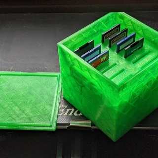 12 sd kart Kulp destek Patrick koğuş ev Bahçe eşyaları depolama kutuları yedek parçalar bilgisayarlar elektronik Mario hafıza kartı gizemli kutu 3d print model - Mito3D