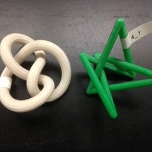 minimal stick conformation knot 4 1 education 3dhubs3spacejmuknotknotsmath 3d print model - Mito3D