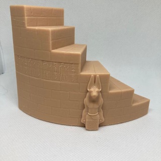 egiziano scale Roberto Dunham tavolo 3D stampabile terreno fantasia Egitto tomba non morti base faro re rovine 3d print model - Mito3D