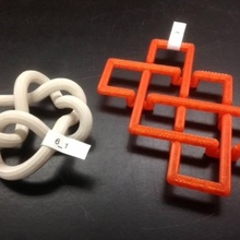 mosaic conformation knot 6 1 education 3dhubs3spacejmuknotknotsmath 3d print model - Mito3D