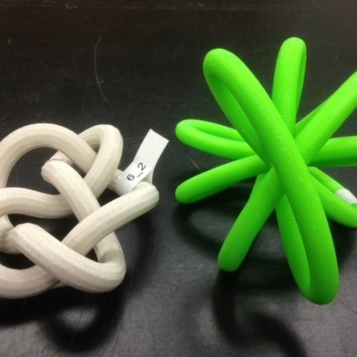 petal conformation knot 6 2 education 3dhubs3spacejmuknotknotsmath 3D print model - Mito3D