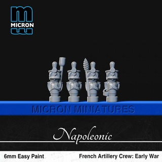 francês artilharia equipe técnica guerra mícron miniaturas tampo mesa personagens criaturas histórico universo loja 6mm napoleônica 3d print model - Mito3D