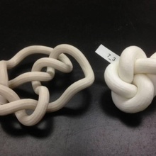 minimum rope length conformation knot 7 3 education 3dhubs3spacejmuknotknotsmath 3d print model - Mito3D
