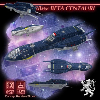 28mm beta centauri 2nd dynasty Tabletop Characters & Creatures Sci-Fi Universe Vehicles Machines stl future miniatures sci-fi science ship space star vessel scifi wars tabletop starship combat traveller stargrave traveler 3d print model - Mito3D