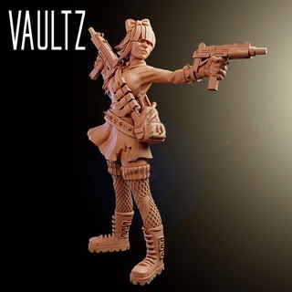 lis survivant vaultz miniatures table personnages créatures Sci univers boutique héros moderne zombi personnage miniature apocalypse zombicide 3d print model - Mito3D