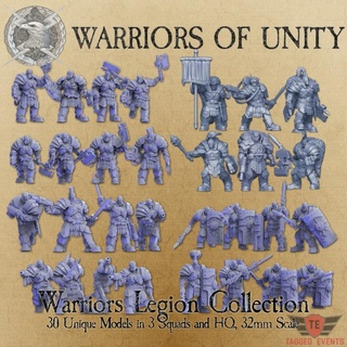 guerrieri unità legione collezione etichettato eventi tavolo personaggi creature Sci Fi universo negozio warhammer 30k unificazione tuono 3d print model - Mito3D