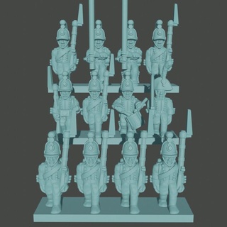6-15mm baden musketeer battalion 1805-1808 henry turner Tabletop Characters & Creatures Historical Universe black epic supportless europe napoleon infantry 6mm 10mm 15mm powder napoleonic asunder 3d print model - Mito3D