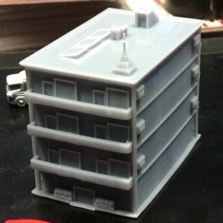 6mm Rahmen Wohnung Gebäude Finnisch Tischplatte 3D druckbar Terrain Sci Fi drucken ausgehöhlt Battletech 1 285th 4story 3d print model - Mito3D