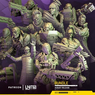 cyberpunk models bundle - division ex august release unit9 Tabletop Characters & Creatures Sci-Fi Universe Store patreon 3d print model - Mito3D