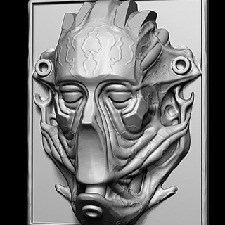 odetolost cinders aflame Home & Garden Homeware Ornaments Tabletop Characters Creatures Sci-Fi Universe print art bust environment futuristic ornament portrait sculpture painting 3dprinting organic scifi cyberpunk abstract hrgiger miniaturepainting biodiesel 3d print model - Mito3D