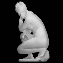 accroupi vénus numérisation l'amour sculpture marbre aphrodite 2ndcentury 3d print model - Mito3D