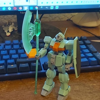 gundam 2 handed axe stephen Fan Art Action Figures gunpla 3d print model - Mito3D