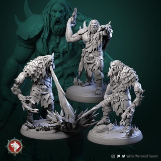 mountain giants set 3 miniatures 32mm pre-supported white werewolf tavern Tabletop Characters & Creatures Fantasy Universe Store rpg monsters tabletop creatures dnd bundle ttrpg presupported dndmonsters dndcreatures 3d print model - Mito3D