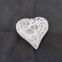 silver heart pendant jewellery hearts jewel jewelery 3d print model - Mito3D