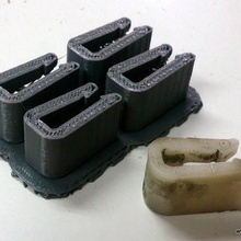 saxo mk1 grill clip spare parts 3d print model - Mito3D