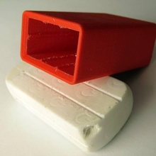 simple eraser cover & garden protection rubber housing 3d print model - Mito3D