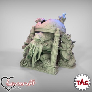 mahkum tac Eylül özel diyorama Iain Lovecraft mağaza masaüstü 3D yazdırılabilir arazi fantezi korku Cthulhu hplovecraft su cthulhae 3d print model - Mito3D
