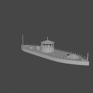 1 285 6mm union ironclad uss monitor 1862 285-us-1 henry turner Tabletop Characters & Creatures Historical Universe Vehicles Machines battle war american virginia roads css multi-part civil hampton acw 3d print model - Mito3D