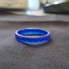 anel corda jóias prata steerling 3d print model - Mito3D