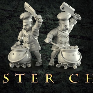halfling masterchef crosslances Tabletop Characters & Creatures Fantasy Universe Store print fantasy football fun game lotr boardgame tabletop hobbit patreon warriors chef bloodbowl presupported ninthage chitubox starpalyer 3d print model - Mito3D