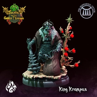 king krampus crippled god foundry Store christmas fantasy goblin monster rpg santa villain patreon holiday dnd cgf 3d print model - Mito3D